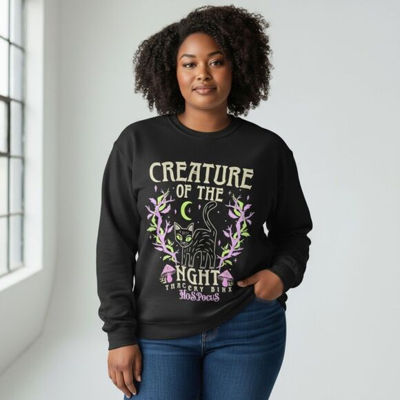 Hocus Pocus Creature Of The Night Long Sleeve T Shirt Medium - Picture 1 of 4